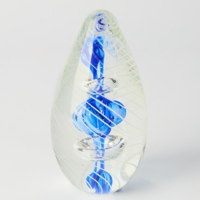 A Large Swirl Art Glass Paperweight