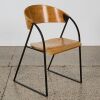 A Carin Wilson Plywood and Steel Chair Design for Wellington Central Library, 1991