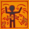 A Painting on Canvas After Keith Haring