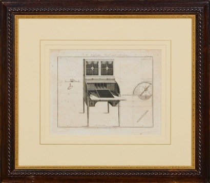 THOMAS SHERATON A Cylinder Desk and Bookcase