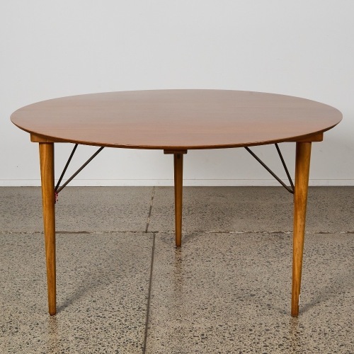 A Mid Century Circular Dining Table