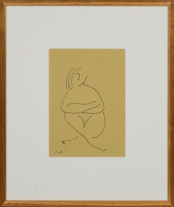 A Minimal Woman Figure Art Sketch