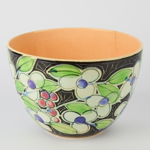 A Large Warren Tippett 1980s Floral Bowl A/F