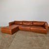 A Tim Webber Design Cognac Three-Piece Leather Sofa A/F - 2