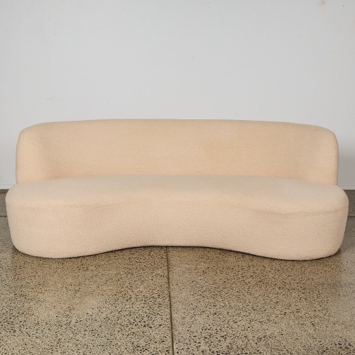 A Kindred Road Boucle Beige Sofa