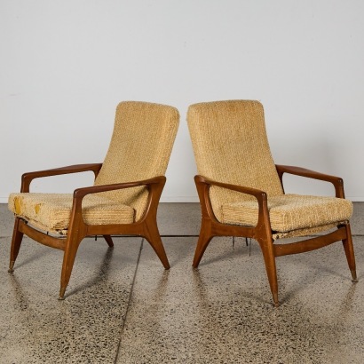 A Pair of Fler SC58 Armchairs by Fred Lowen A/F