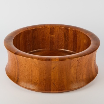A Large Vintage Teak Bowl by Digsmed Denmark