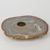 An Agate Stone Ikebana Vase with Flower Frog