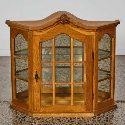 A Vintage Curio Display Case in Oak