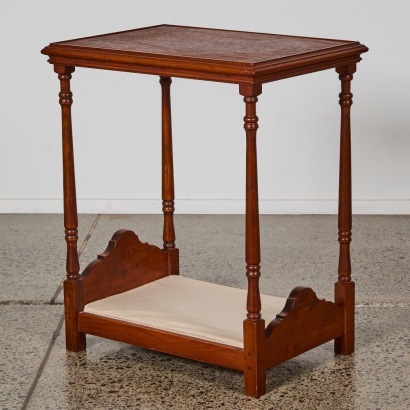 A Vintage Four-Poster Cat Bed Side Table