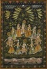 An Indian Miniature Figural Painting on Silk