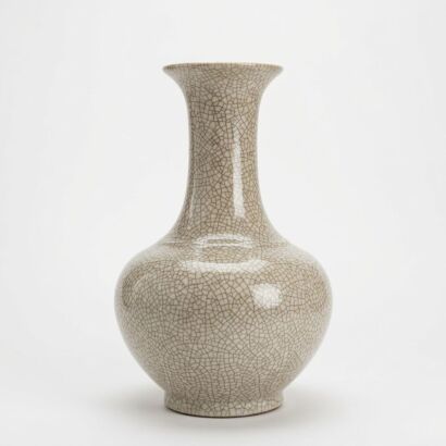 A Large Chinese Ge-Type Glazed Vase