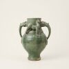 A Chinese Green-Glazed Two-Handled Vase