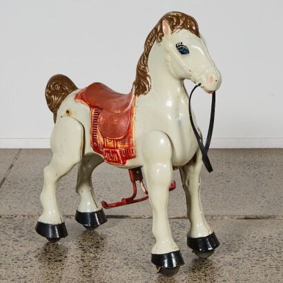 A Vintage Mobo Bronco Horse Ride Toy