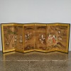 An Early 20 Century Japanese Six Panel Screen Depicting Children at Play