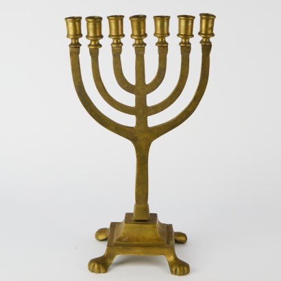 A Solid Brass Candelabra