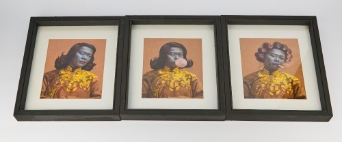 A Trio of Pop art Prints after Tretchikoff's Chinese Girl