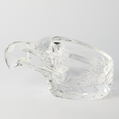 A Vintage Vannes-le-Chatel Crystal Eagle Ashtray