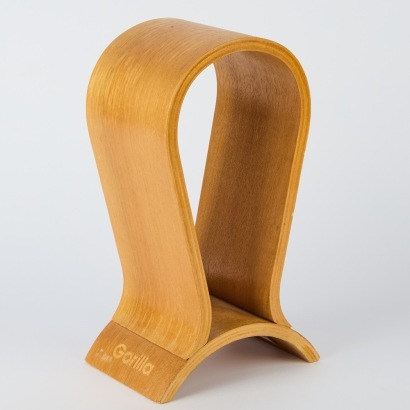 A Wooden Headphone Stand