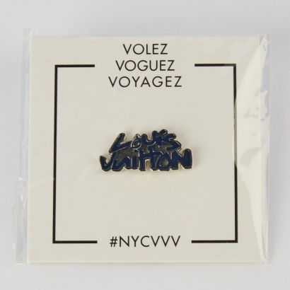 A Louis Vuitton VVV Graffiti Enamel Pin