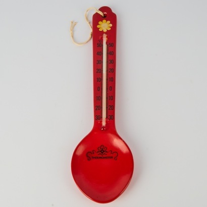 A Large Red Spoon Thermometer