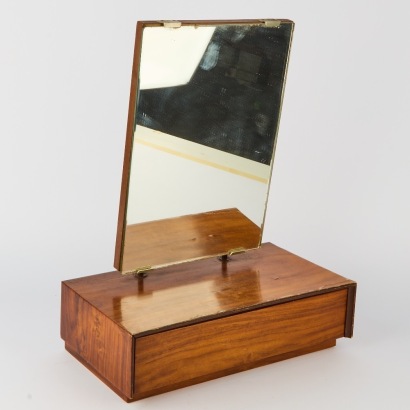 A Vintage Desk Mirror and Drawer
