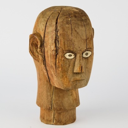 A Tau Tau Effigy Head, South Sulawesi, Indonesia i