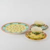 A Rare Gianni Versace Jeans Home Collection 7pc 'Ivy Leaves Passion' Mix & Match Tea Set By Rosenthal