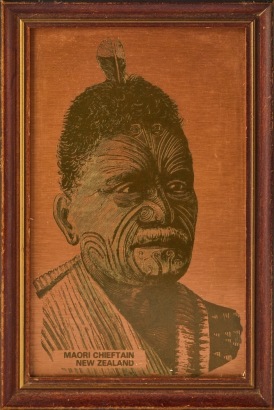 A M&fnof;&Aring;ori Chief Copper Artwork