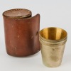 Retro Picnic Cups in Leather Case