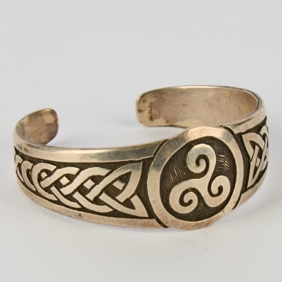 A Celtic Sterling Silver Bracelet