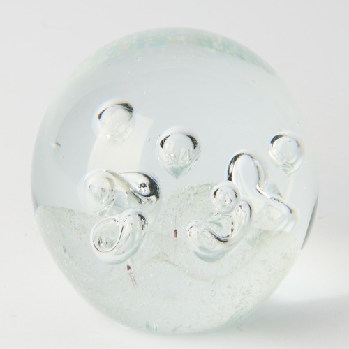 A Handblown Bubble Paperweight