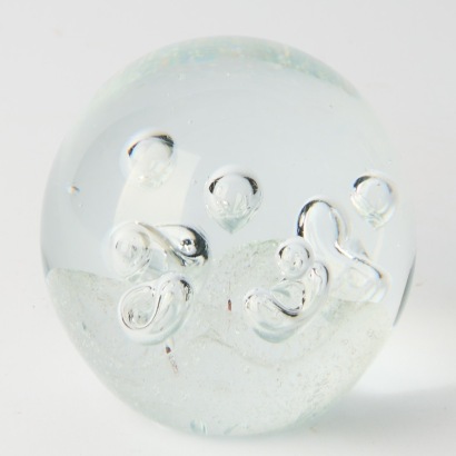 A Handblown Bubble Paperweight