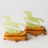 A Pair Of 20th Century Carved Jade Horse Figurines
