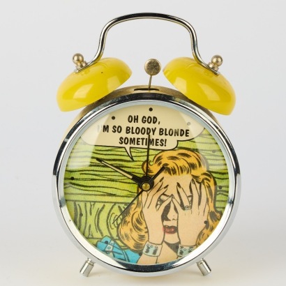 A Pop Art Vintage Style Alarm Clock