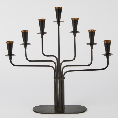A 1950s Gunnar Ander for Ystad Sweden candle holder