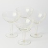 Ten Hollow Stem etched champagne coupes