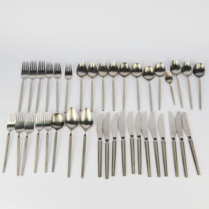 A Set of 38 Mid-Century &sbquo;&Auml;&ograve;Eldan&sbquo;&Auml;&ocirc; Japanese Stainless Steel Cutlery Pieces