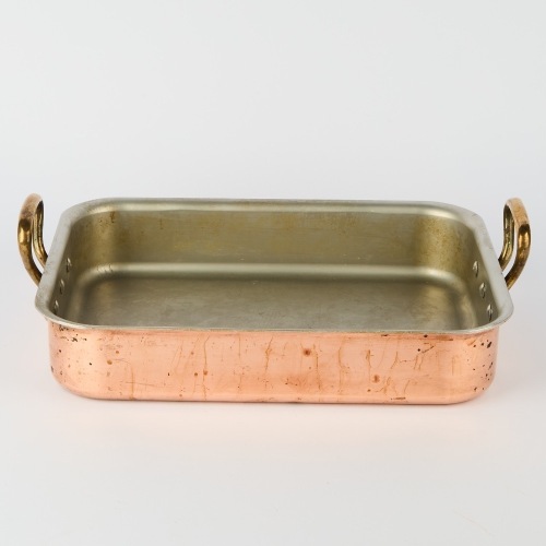 A Mauviel France Copper Roasting Dish