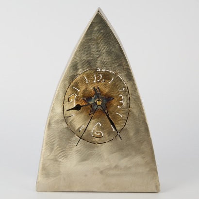 A Handmade Steel Postmodern Clock
