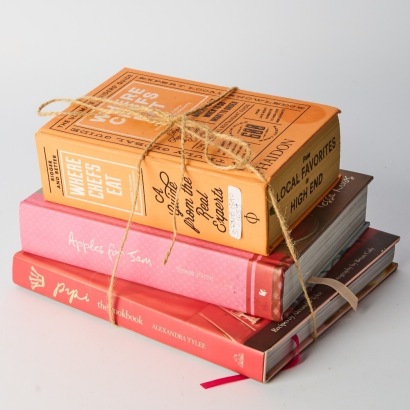 A trio of three Cookbooks Pipi The Cookbook, Apples for Jam and Where Chefs Eat