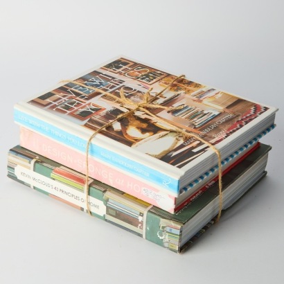 A trio of Design Books Design Sponge at home, Kevin McCloud 43 Principles of Home, Live with Things you Love