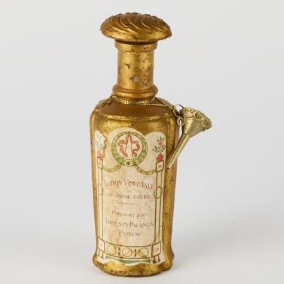 A Vintage French Perfume Bottle with Funnel