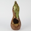 A Japanese Art Pottery Bird Feeder