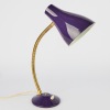 A Retro Purple Gooseneck Lamp