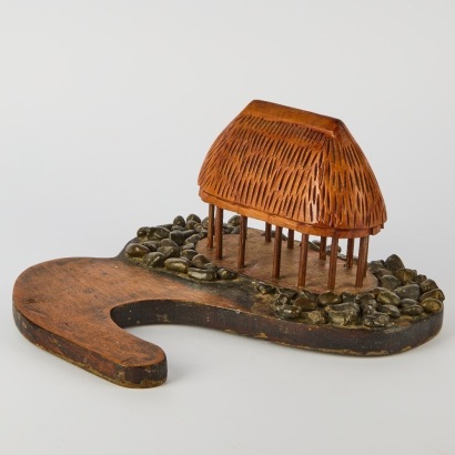 A Vintage Handcrafted Samoan Fale Model