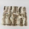 A Rabbit Fur Cushion Cover in Grey