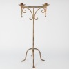 A Tall Wrought Iron Candelabra