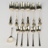 A Set of 12 Sterling Silver Spoons, Various Marks