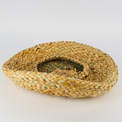 A Handowven Flattened Basket